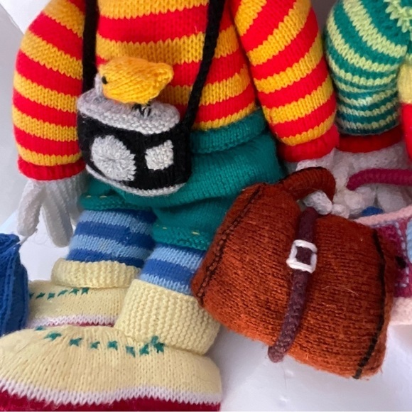 Jean Greenhowe Clown Dolls Knit Stuffed Plush Handmade Large Godfrey Alf - Picture 7 of 14